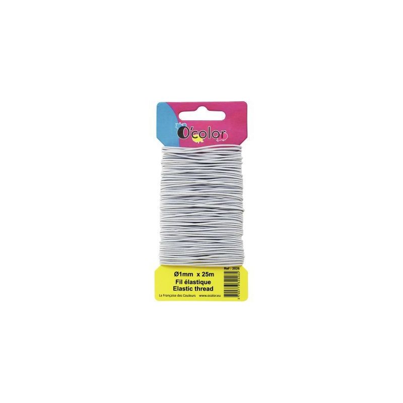 Achetez Carte de 25 mètres de fil élastique blanc 1mm 2026 pas cher sur Ma Rentrée Scolaire Achetez Carte de 25 mètres de fil élastique blanc 1mm 2026 pas cher sur Ma Rentrée Scolaire