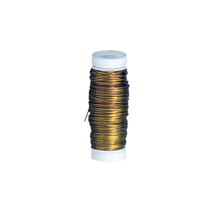Bobine 40m de fil laiton. diamètre 0,4 mm PFF610030101