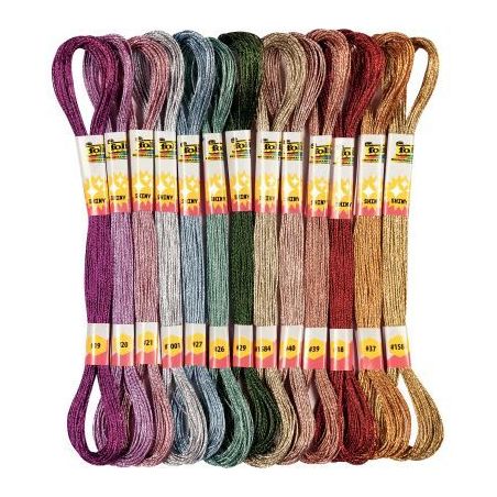 Achetez Sachet de 26 écheveaux  pour bracelets brésiliens métallisés 23994 pas cher sur Ma Rentr..