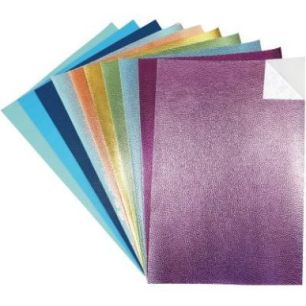 Achetez Paquet de 10 coupons similicuir adhésif A4 assortis L110091 pas cher sur Ma Rentrée Scolai..