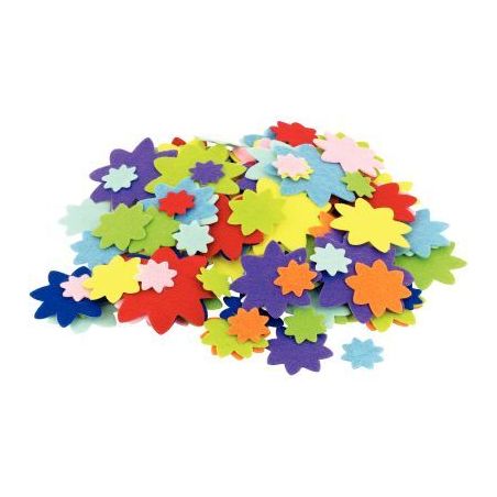 Achetez Sachet de 150 fleurs en feutrine adhésives L216968 pas cher sur Ma Rentrée Scolaire
