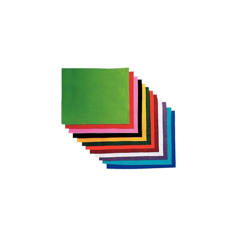 Achetez Paquet de 12 coupons de feutrine non adhésive, format 20 x 30 cm coloris assortis SC41866 p..