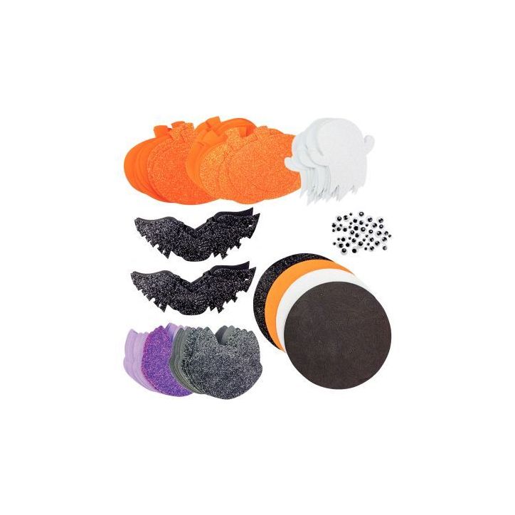 Sachet de 65 formes Halloween en mousse de caoutchouc et accessoires 3579