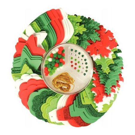 Achetez Kit de 532 pièces de décorations de Noël en mousse de caoutchouc 2567 pas cher sur Ma Ren..