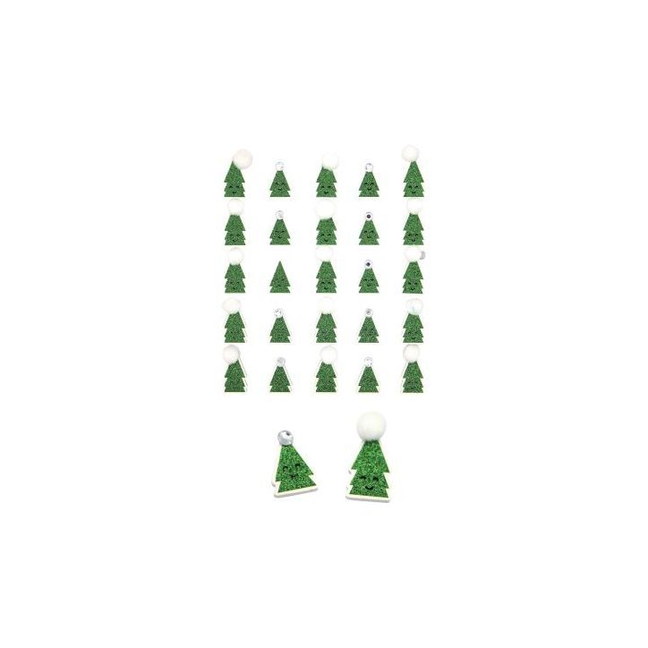 Lot de 75 stickers avec pompons MAJ2048