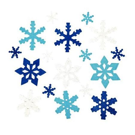 Achetez Lot de 240 flocons de neige en mousse de caoutchouc pailletée L833976 pas cher sur Ma Rentr..