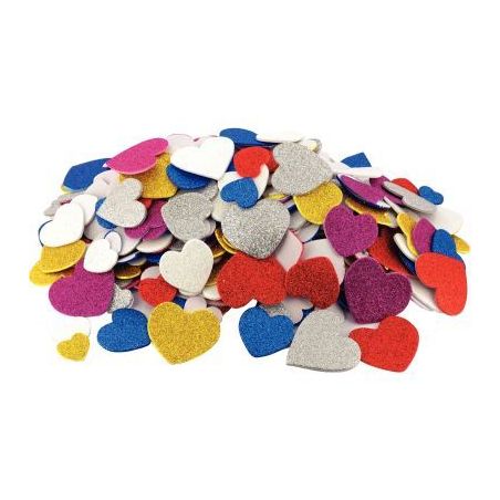 Achetez Sachet de 200 coeurs pailletés en mousse de caoutchouc adhésive L832975 pas cher sur Ma Re..