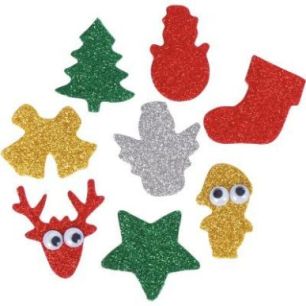 Achetez Sac de 200 décorations de Noël pailletés en caoutchouc adhésif L836975 pas cher sur Ma R..