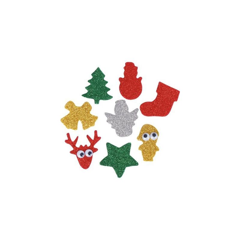Achetez Sac de 200 décorations de Noël pailletés en caoutchouc adhésif L836975 pas cher sur Ma R..