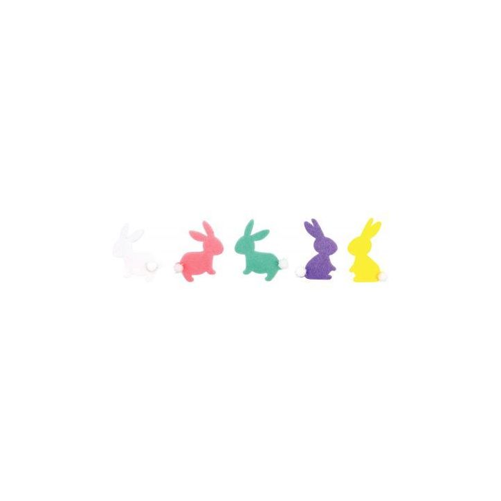 Sac de 48 stickers lapins en feutrine 3533X2