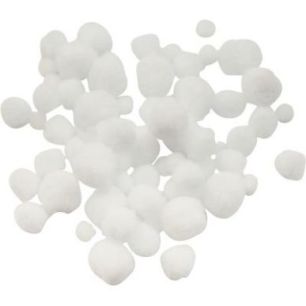 Achetez Sachet de 150 pompons blanc taille assortie 2184 pas cher sur Ma Rentrée Scolaire
