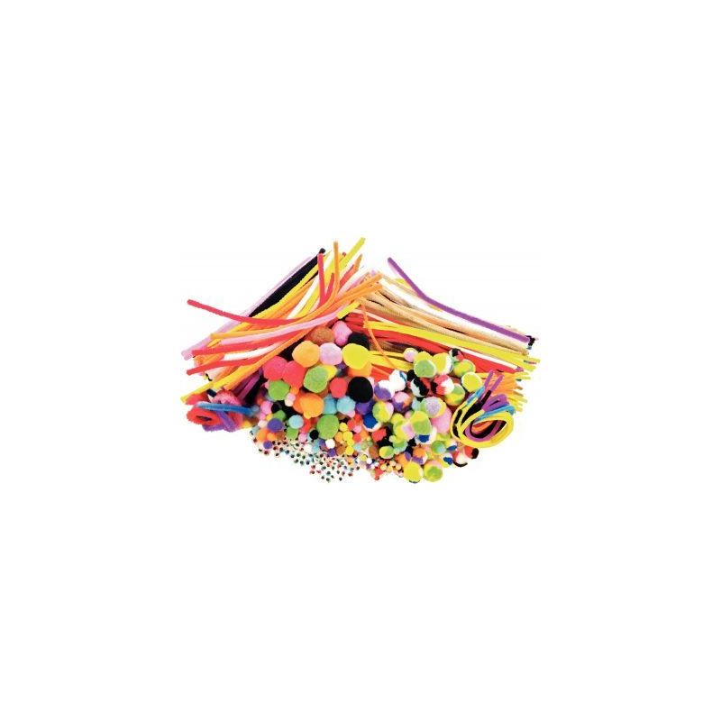 Achetez Pack économique chenilles, pompons et yeux mobiles coloris assortis L605905 pas cher sur Ma.. Achetez Pack économique chenilles, pompons et yeux mobiles coloris assortis L605905 pas cher sur Ma..