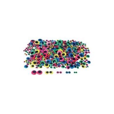 Achetez Sac de 600 yeux mobiles adhésifs colorés L777919 pas cher sur Ma Rentrée Scolaire