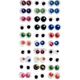 Achetez Sac de 5x30 paires yeux adhésifs 3D MAJ4579 pas cher sur Ma Rentrée Scolaire