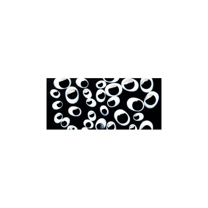 Sachet de 100 yeux mobiles adhésifs ovales L773915