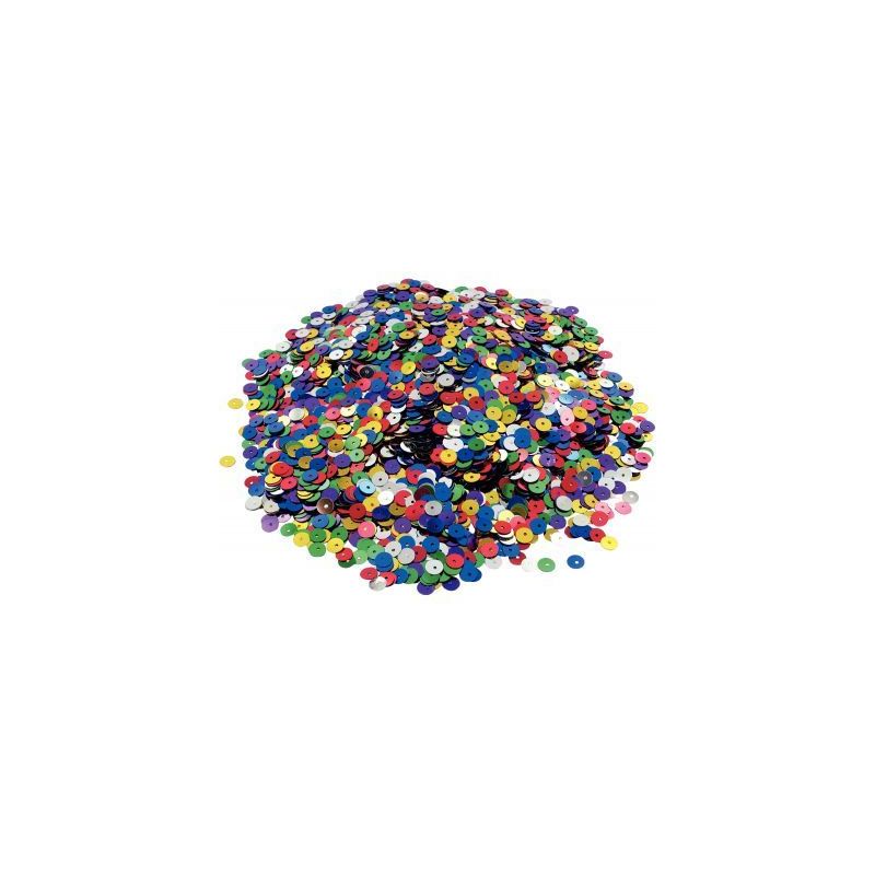 Achetez Pot de 185 grammes de sequins ronds lisses, perforés diamètre 6 mm, assortis 71702 pas che.. Achetez Pot de 185 grammes de sequins ronds lisses, perforés diamètre 6 mm, assortis 71702 pas che..