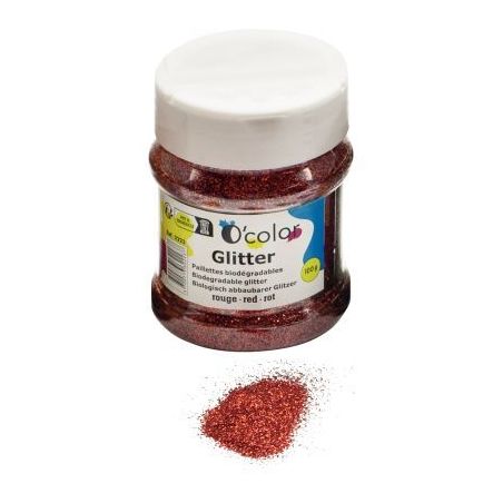 Achetez Shaker de paillettes biodégradables 100grammes coloris rouge 2223 pas cher sur Ma Rentrée ..