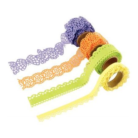 Achetez Lot de 4 rouleaux de ruban papier adhésif thème papillon 13805 pas cher sur Ma Rentrée S..