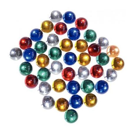 Achetez Sachet de 200 cabochons imitation verre à coller, diamètre : 1 cm, couleurs assorties SC41..