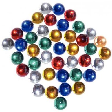 Achetez Sachet de 200 cabochons imitation verre à coller, diamètre : 1 cm, couleurs assorties SC41..