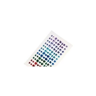 Achetez Lot de 96 strass autocollants, imitation pierres précieuses assortis 500416 pas cher sur Ma..