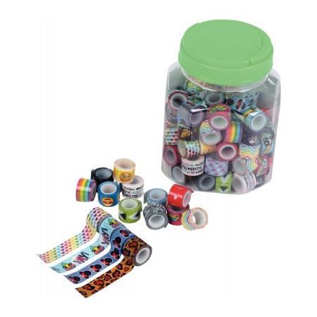 Achetez Pot de 100 rubans adhésifs fantaisie L917000 pas cher sur Ma Rentrée Scolaire