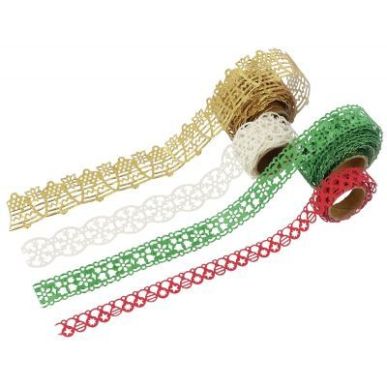 Achetez Lot de 4 rouleaux de ruban papier adhésif thème Noël 13804 pas cher sur Ma Rentrée Scola..