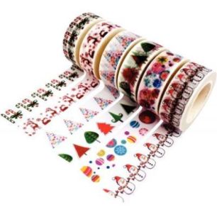 Achetez Lot de 6 rubans adhésifs noël assortis L919000 pas cher sur Ma Rentrée Scolaire