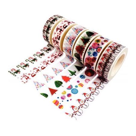 Achetez Lot de 6 rubans adhésifs noël assortis L919000 pas cher sur Ma Rentrée Scolaire