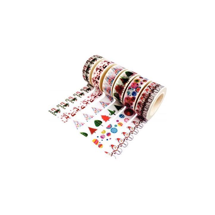 Lot de 6 rubans adhésifs noël assortis L919000