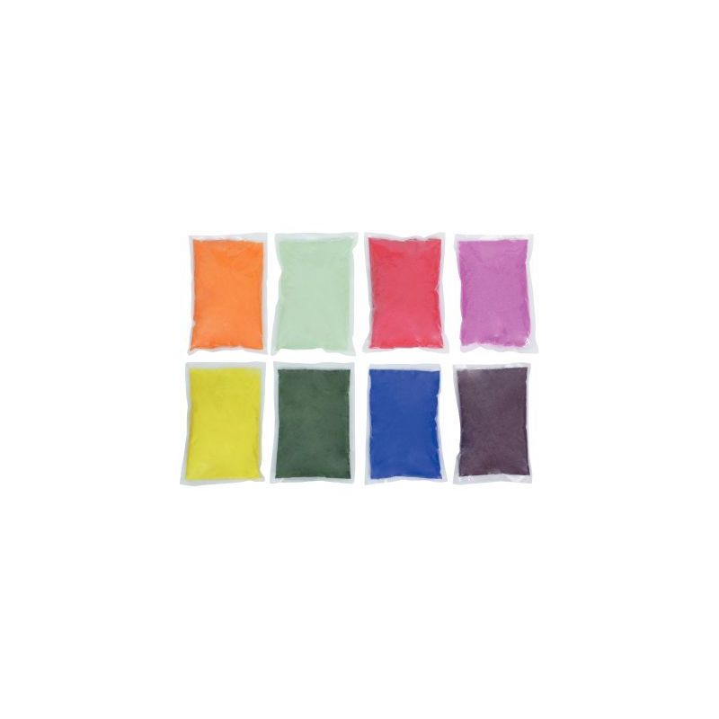 Achetez Lot de 8 sacs de de sable 1 kg coloris assortis 2177 pas cher sur Ma Rentrée Scolaire