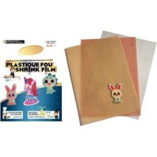 Achetez Pochette de 7 feuilles de plastique fou pailleté coloris assortis DI42458 pas cher sur Ma R..