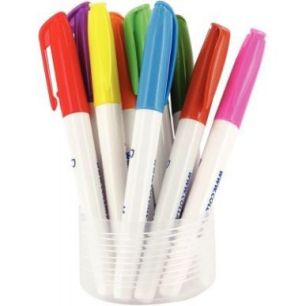 Achetez Pot de 12 feutres plastic fou assortis COLPTS90 pas cher sur Ma Rentrée Scolaire