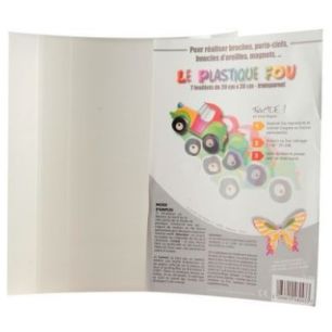 Achetez Pochette de 7 feuilles de plastique fou 20x30 cm transparent POC7FPFTRANS_01/48043 pas cher ..