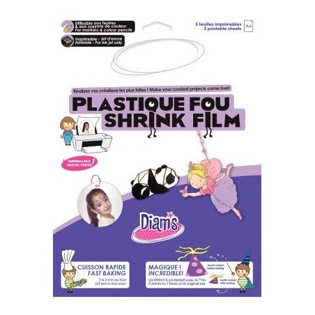 Achetez Pochette 5 feuilles plastique fou imprimable A4 DI42253 pas cher sur Ma Rentrée Scolaire