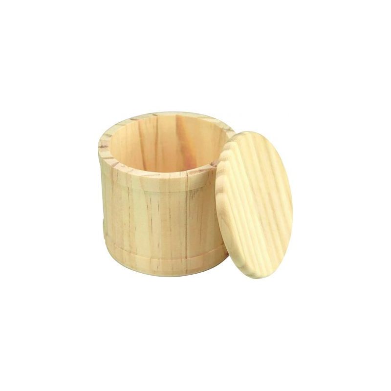 Achetez Boite ronde en bois avec couvercle, diamètre 10 cm 7692 pas cher sur Ma Rentrée Scolaire