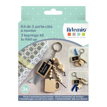 Achetez Kit de 3 porte-clés en bois pour Papa 14003161 pas cher sur Ma Rentrée Scolaire