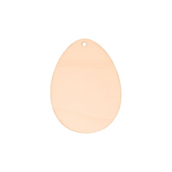 Lot de 6 suspensions œufs plats en bois 14003731