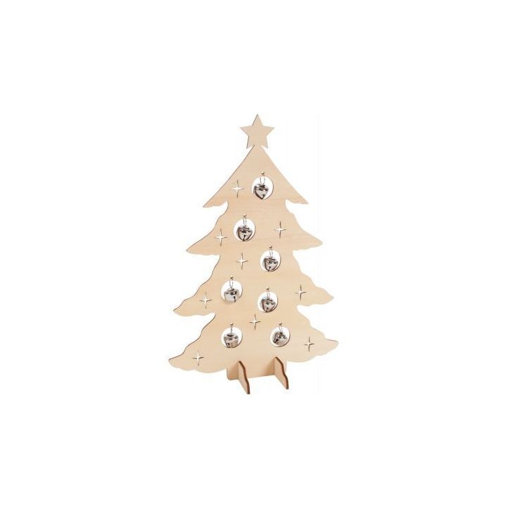 Lot 10 sapins sur pied + clochettes 2089