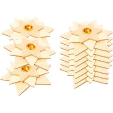 Achetez Lot de 10 bougeoirs étoiles 3D 800630 pas cher sur Ma Rentrée Scolaire