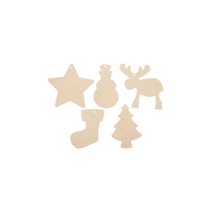 Lot de 50 maxi décorations de Noël à suspendre, assortiment 2 1316