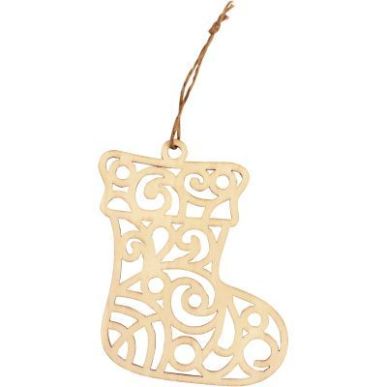 Achetez Lot de 12 sapins et bottes art déco en bois 101229 GRAINE CRE pas cher sur Ma Rentrée Scol..