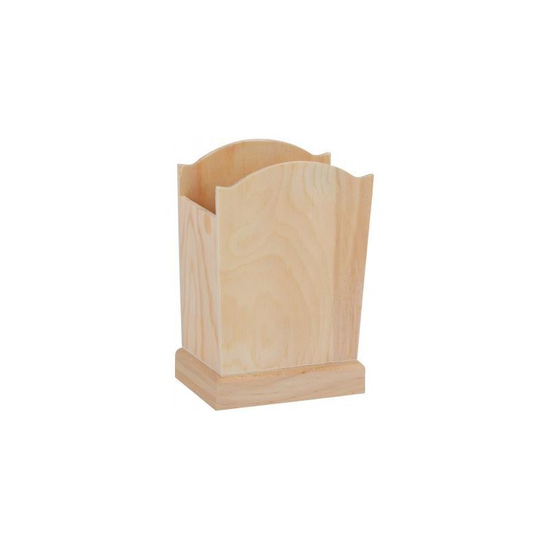 Achetez Lot de 5 pots à crayons en bois, hauteur 15 cm MAJ7393 pas cher sur Ma Rentrée Scolaire