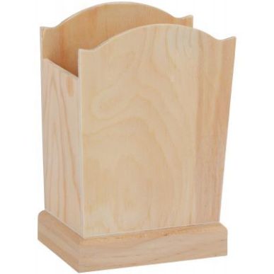 Achetez Lot de 5 pots à crayons en bois, hauteur 15 cm MAJ7393 pas cher sur Ma Rentrée Scolaire