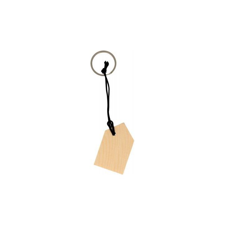 Lot de 3 porte-clés maison en bois 14003657