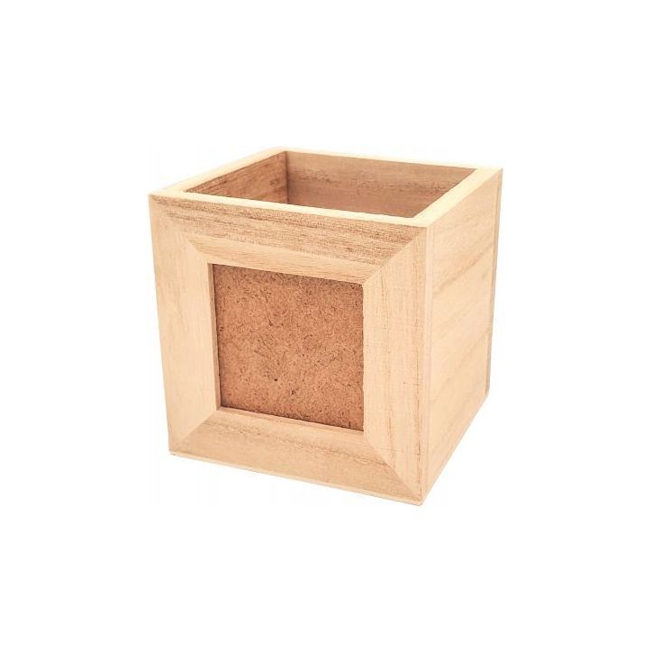 Pot à crayons cadre photo en bois 7047