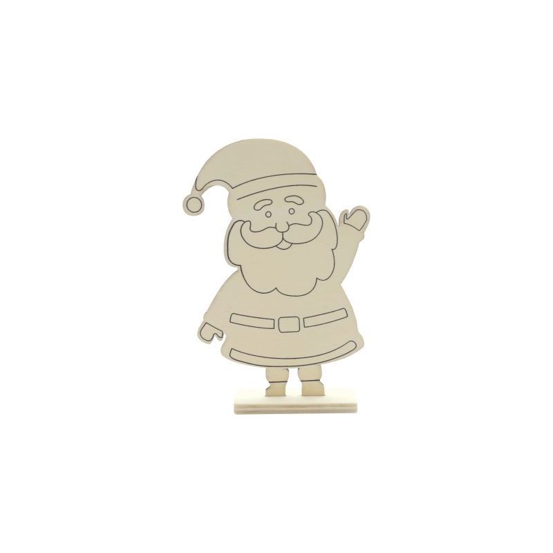 Achetez Lot de 10 Pères noël en bois a monter 2059 pas cher sur Ma Rentrée Scolaire