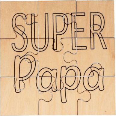 Achetez Puzzle en bois 9 pièces, Super Papa 14004076 pas cher sur Ma Rentrée Scolaire