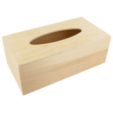 Achetez Boîte à mouchoirs rectangle, en bois MAJ7058 pas cher sur Ma Rentrée Scolaire