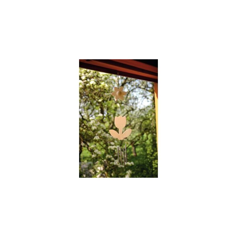 Achetez Lot de 5 carillons fleurs en bois 800587 pas cher sur Ma Rentrée Scolaire